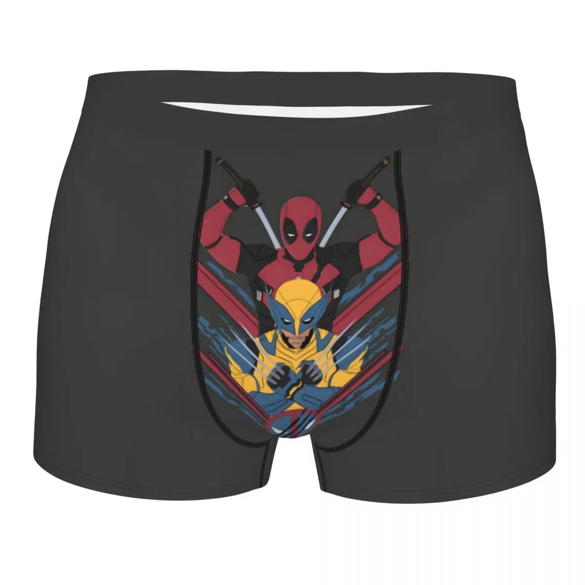 

Custom Male Fashion Wolverine Comic Wallpaper Underwear Boxer Briefs Soft Shorts Panties Underpants