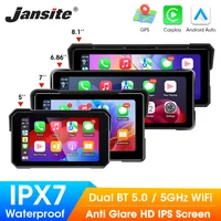 Jansite pantalla de visualización de motocicleta Carplay Moto navegación tablero Digital portátil Motobike Android Auto impermeable BT Monitor