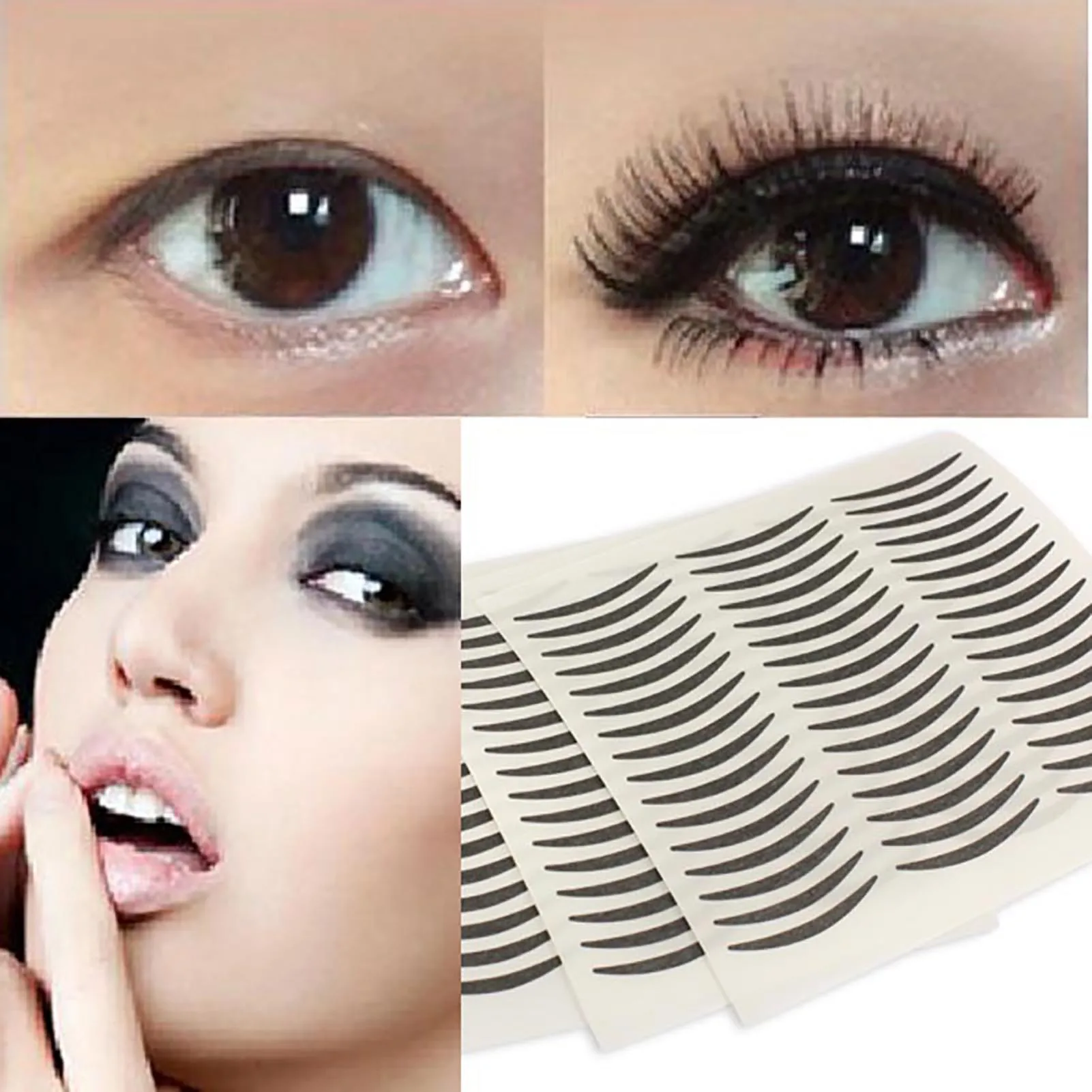 Black Eyelid Lifter Strips Skin-friendly Material Easy Operation Sticker for Eye Makeup Girls Women