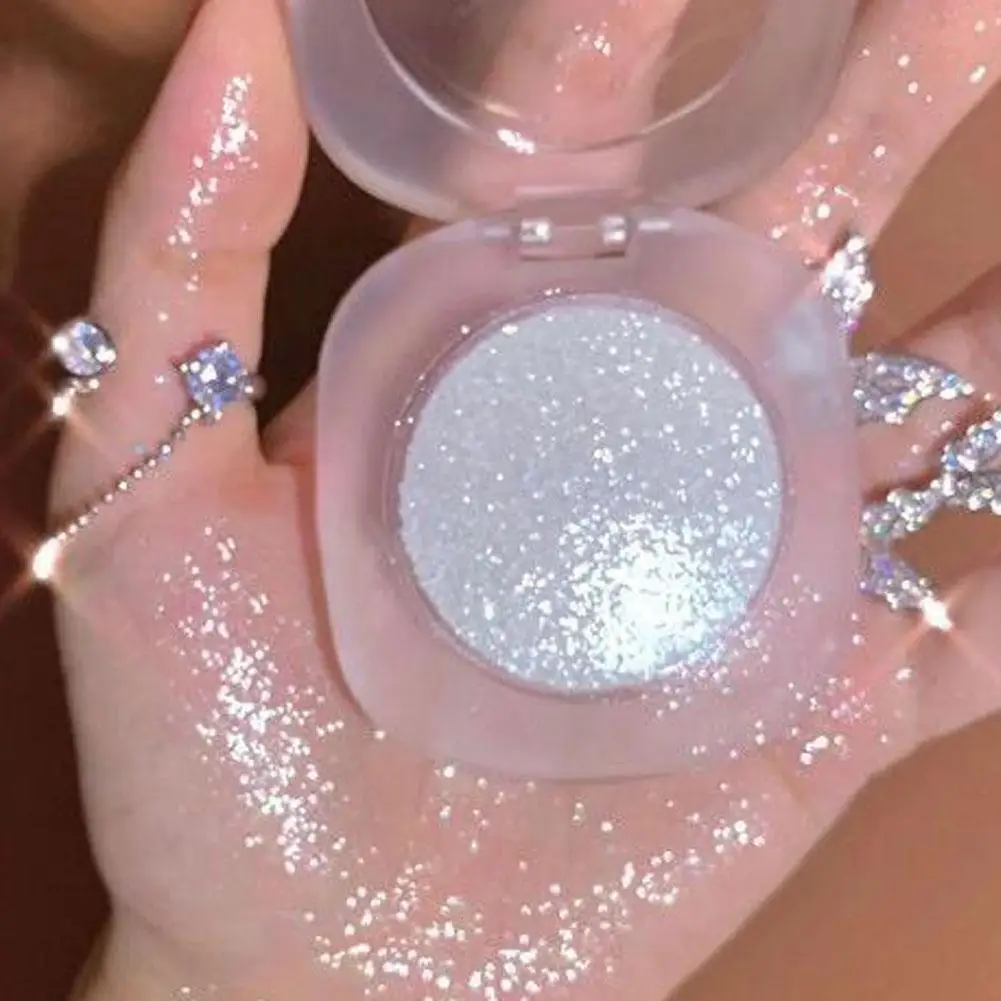 Highlighter Palette Verhelderend Gezicht Highlighter Palette Waterdicht Monochroom Highlight Make-up Hoogglans Gezicht Repareren