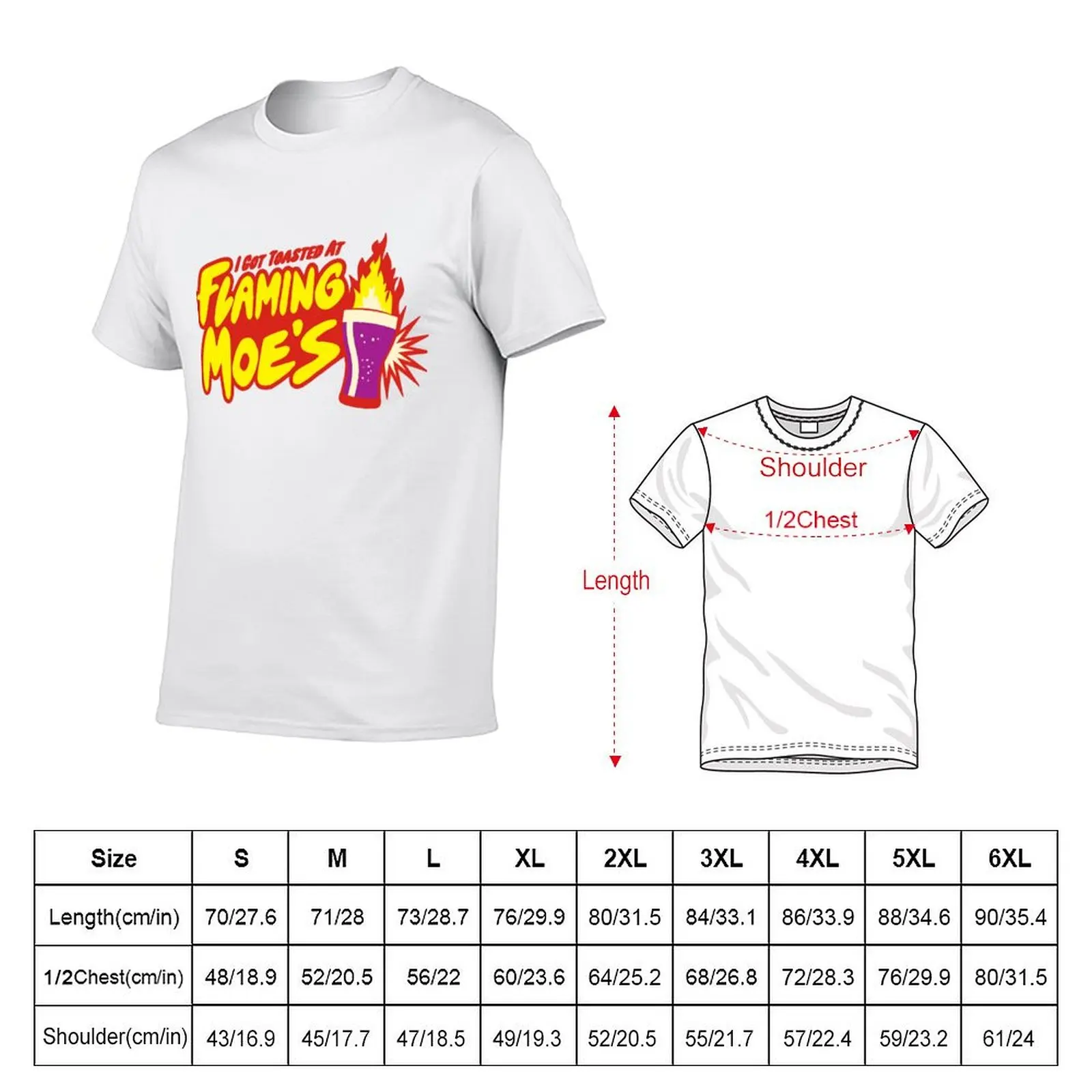 Flaming Moe s T-Shirt man t shirts for men casual funny t shirts cotton T-Shirt