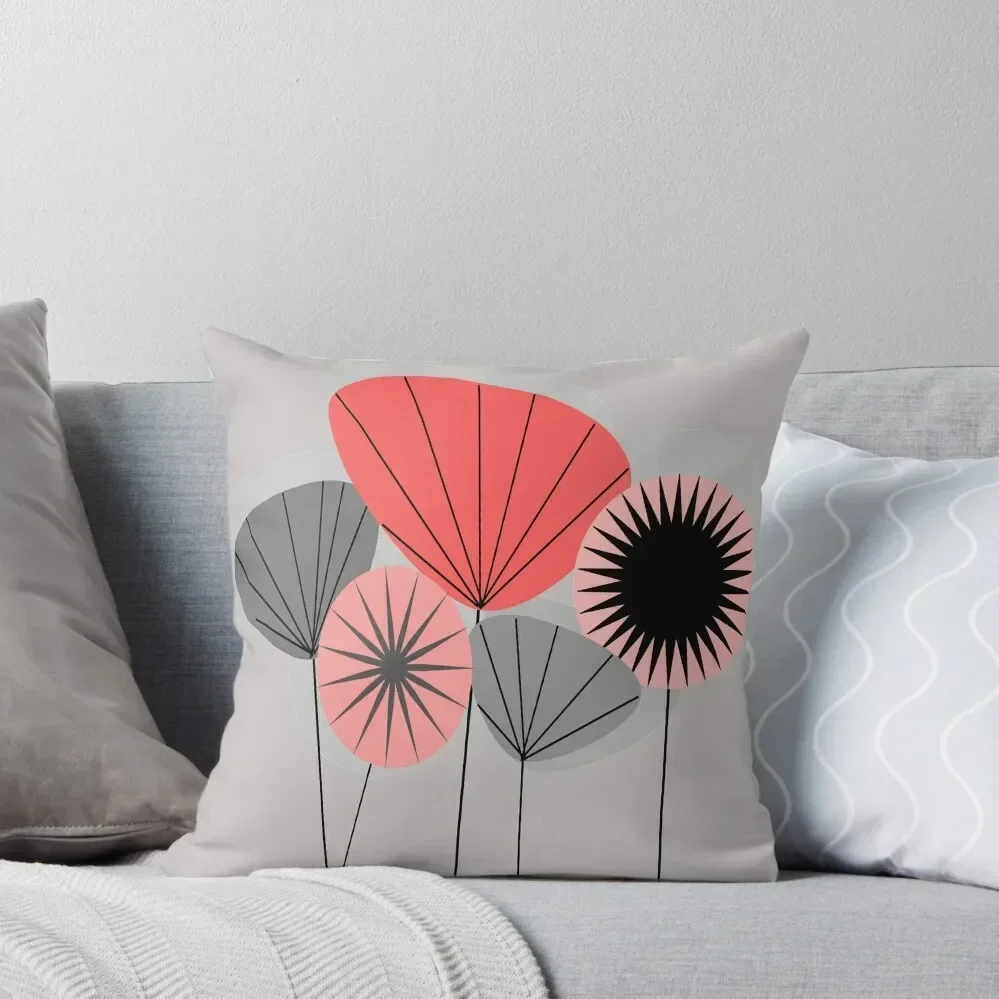 

Mid-Century Modern Dandelion Clocks Throw Pillow Decorative Cushion Cover Sofa Covers pillow