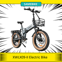 SAMEBIKE XWLX09-II Mountain Electric Bike, 1000W Motor, 48V 15Ah Battery, 20*4-inch Fat Tire Ebike 45km/h Max Speed, Disc Brakes