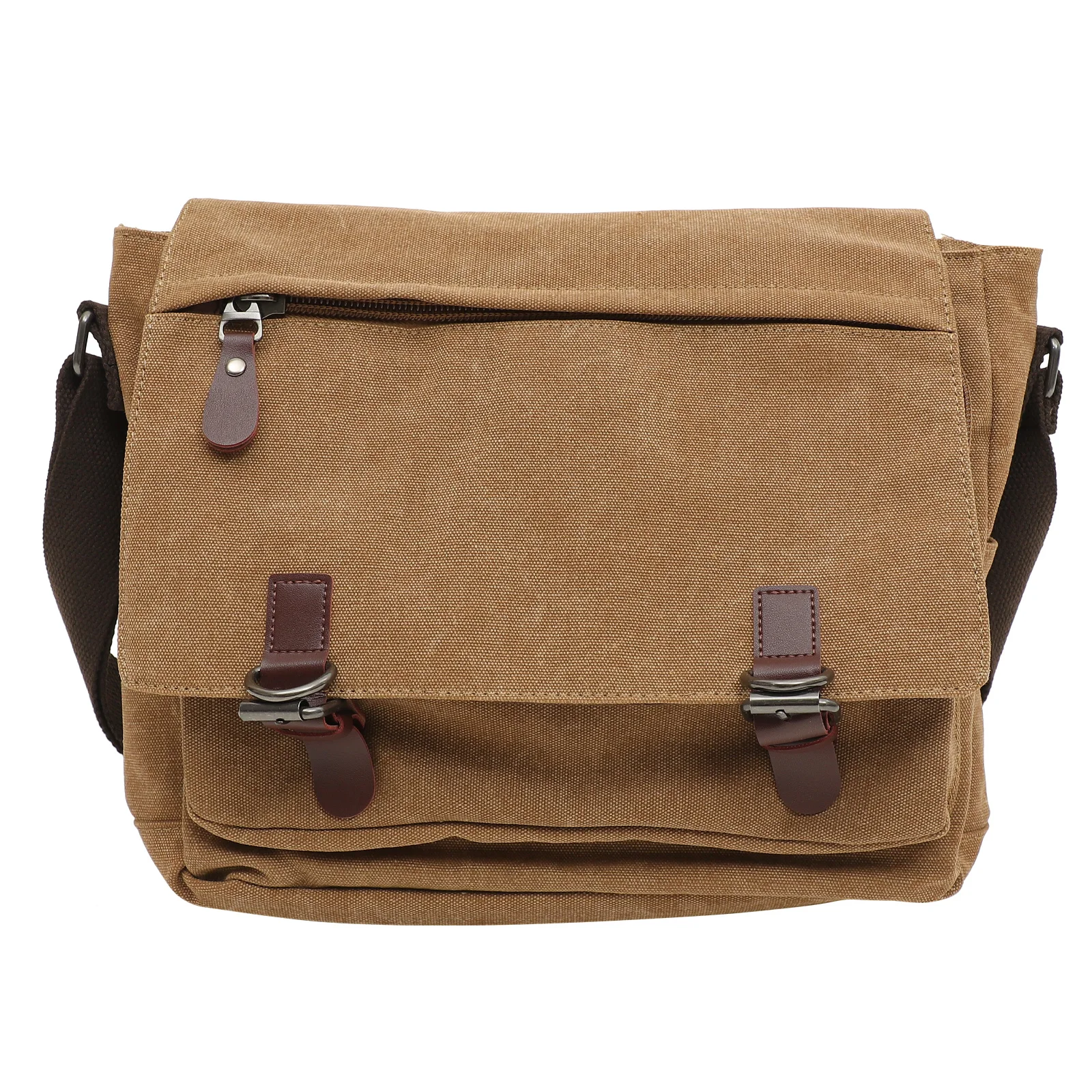 حقيبة ساعي البريد ذات سعة كبيرة وخفيفة الوزن وحقيبة كروس للرجال والطلاب وحزام كتف قابل للتعديل وحقيبة كاجوال