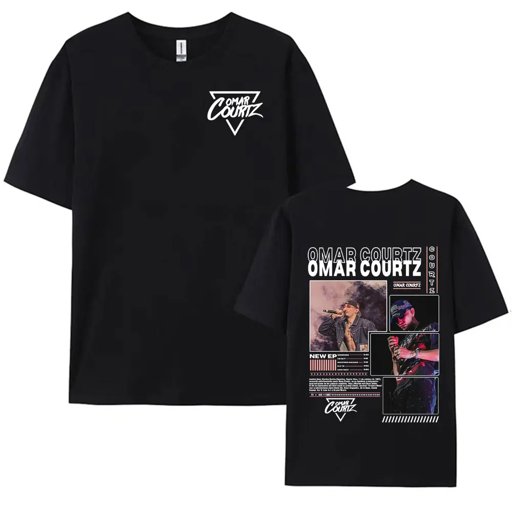 

Rapper Omar Courtz Primera Musa Album Tour T Shirt Men Women Fashion Short Sleeve Retro Print T-shirts Oversized O-Neck T Shirts