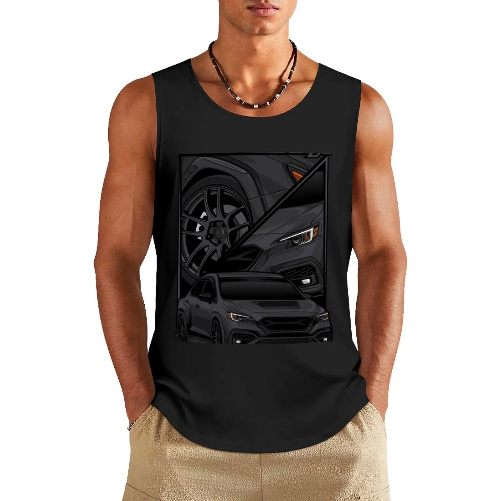 

Crystal Black Silica WRX VB Graphic Tank Top clothing men gym clothes for man