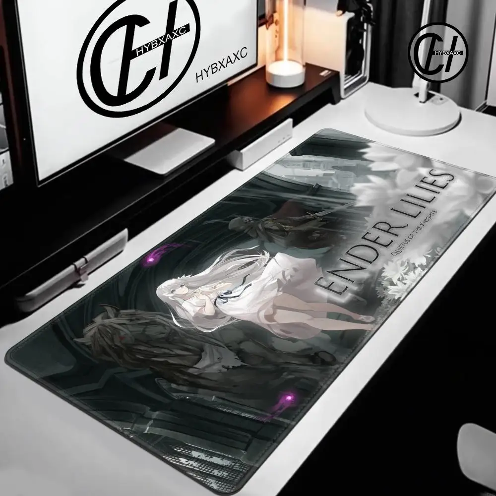 ENDER LILIES ラバーマット Mouse Pad Non-Slip Rubber Edge Locking Mousepads Game Play Mats