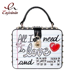 Studded Designer Purses and Handbags for Women Diamond Cartoon Pattern Party Clutch Wedding Evening Bag Ladies Shoulder Bag