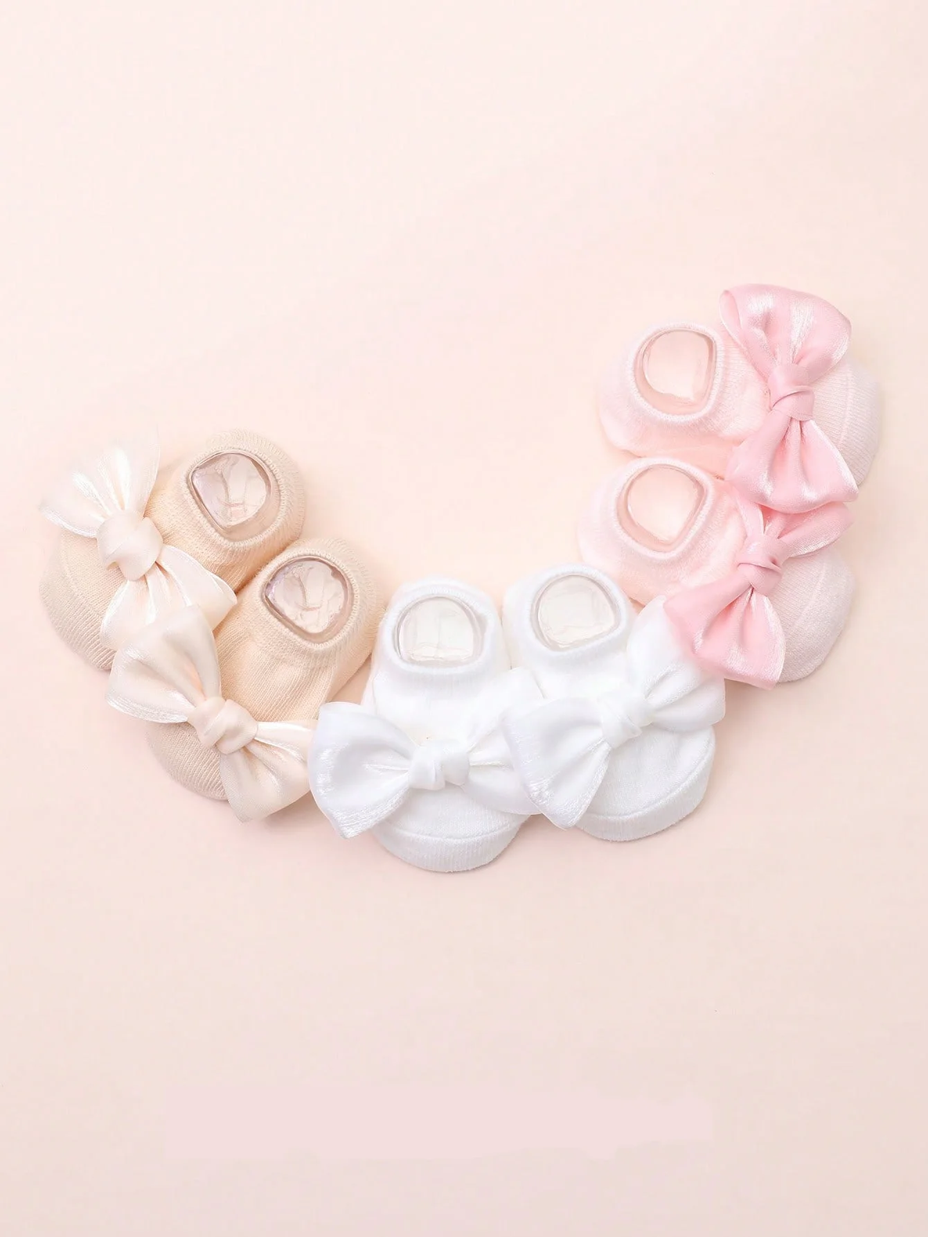 

0-12 Months Cute Baby Girls Bownot Socks, Newborn Infant Ankle Boat Socks Soft Fashion Non-Slip Toddler Princess Gift Set 3 Pairs