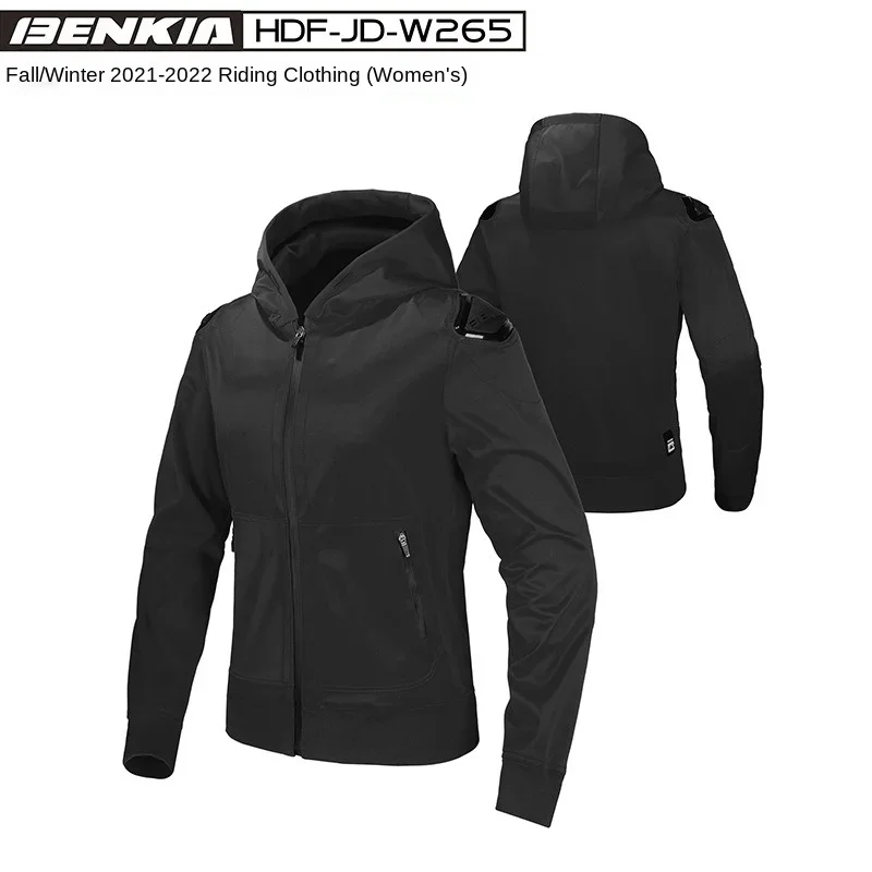 BENKIA Motorcycle Jacket Women's Clothing Motorcycle Racing Clothing Wear-resistant Clothing Cycling Anti-drop Spring and Autumn