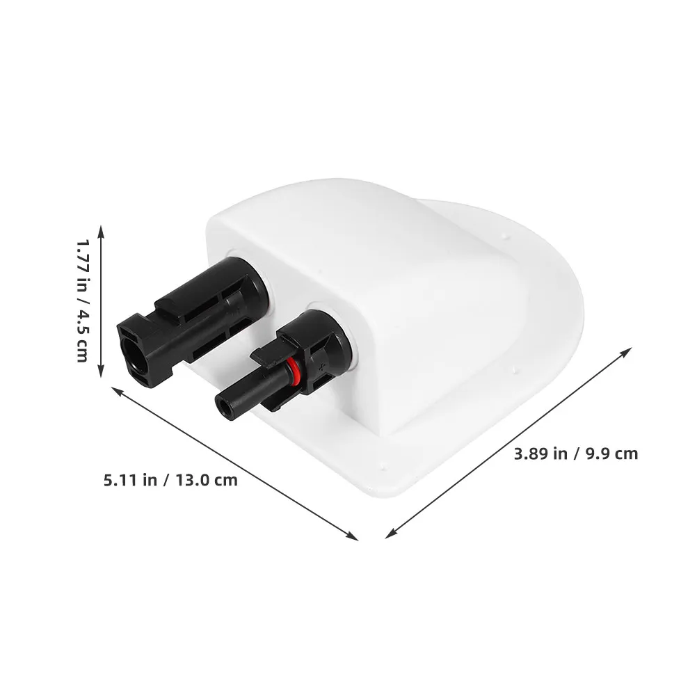 2Pcs Solar Panel Connection Box Double Wire Entry Gland Sealed ABS Enclosure for Outdoor Solar Systems Rv Accessories