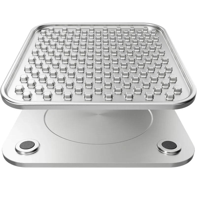 Double Stainless Steel Licking Pad Dog and Cat Feeding Basin, Stainless Steel Pet Plate