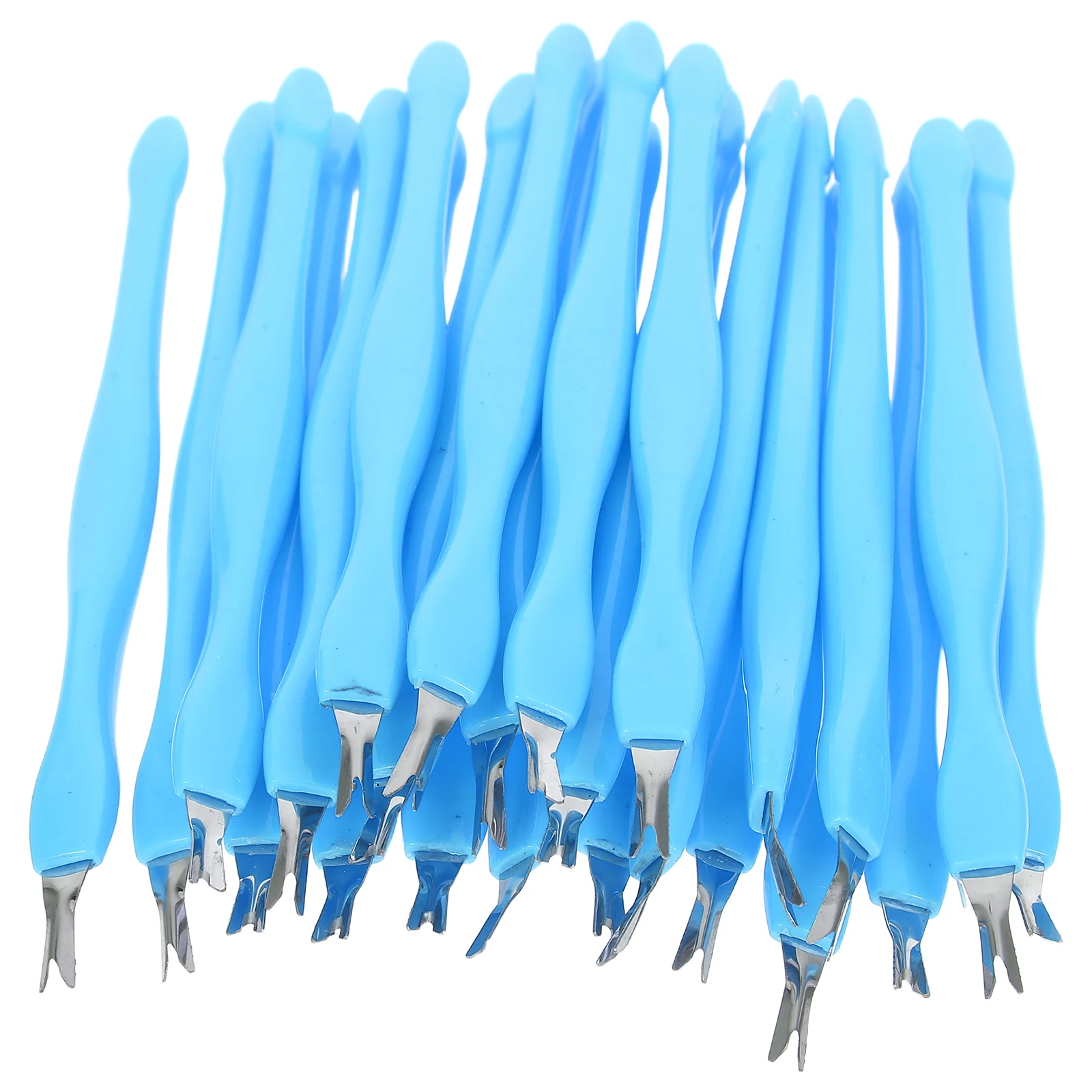 24 pièces outils de pelle pour Nail Art mort tondeuse Kit de soins pour cuticules fourchette poussoir dissolvant d'ongles