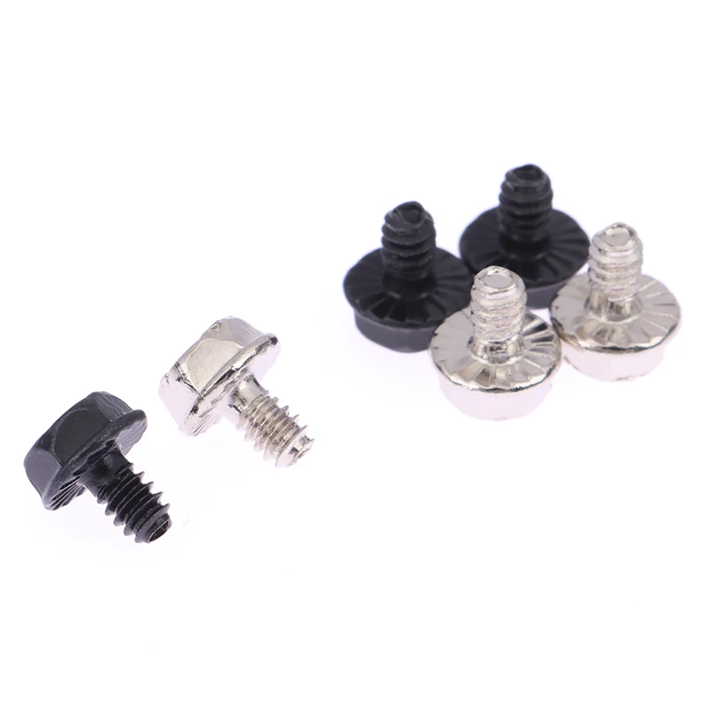100 Pieces Toothed Hex Computer PC Case Hard Drive Motherboard Mounting Screws For CD-ROM Disk