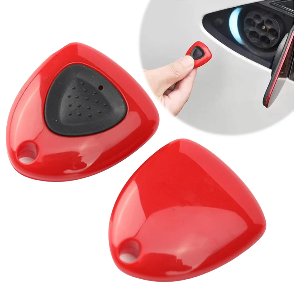 

Charger Pile Opening Cover Port Key Chip Charging Door Open Close RC Pile Button Direct Use for Tesla Model Y/3/S/X