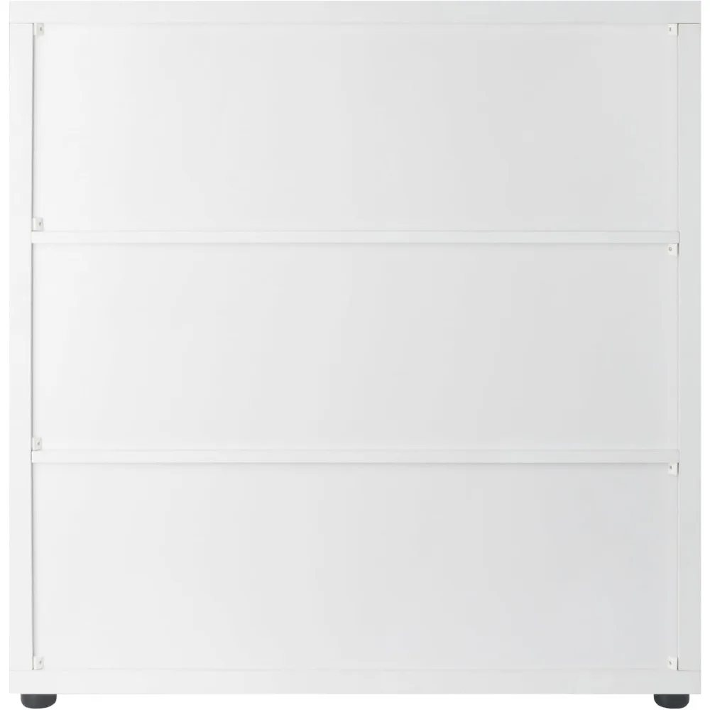 خزانة تخزين جوليان 3x3، لغرفة المعيشة، المكتب المنزلي، أبيض #4