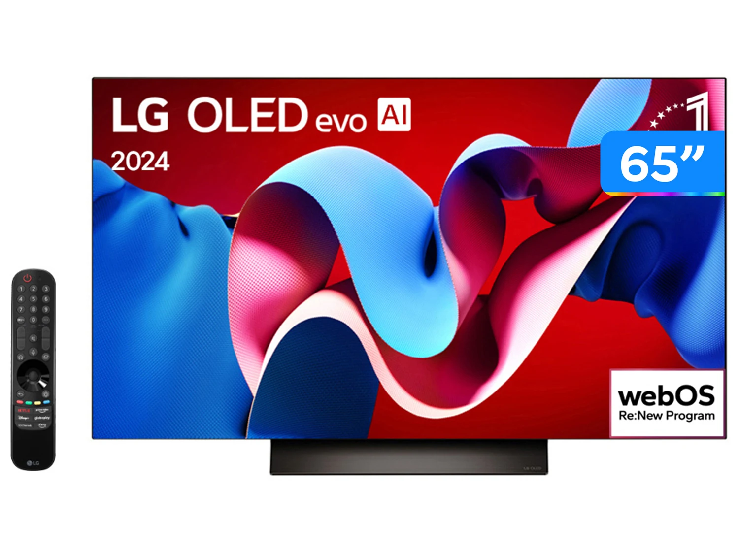 Smart TV LG OLED evo AI C4 65″ 4K 2024 com Dolby Vision