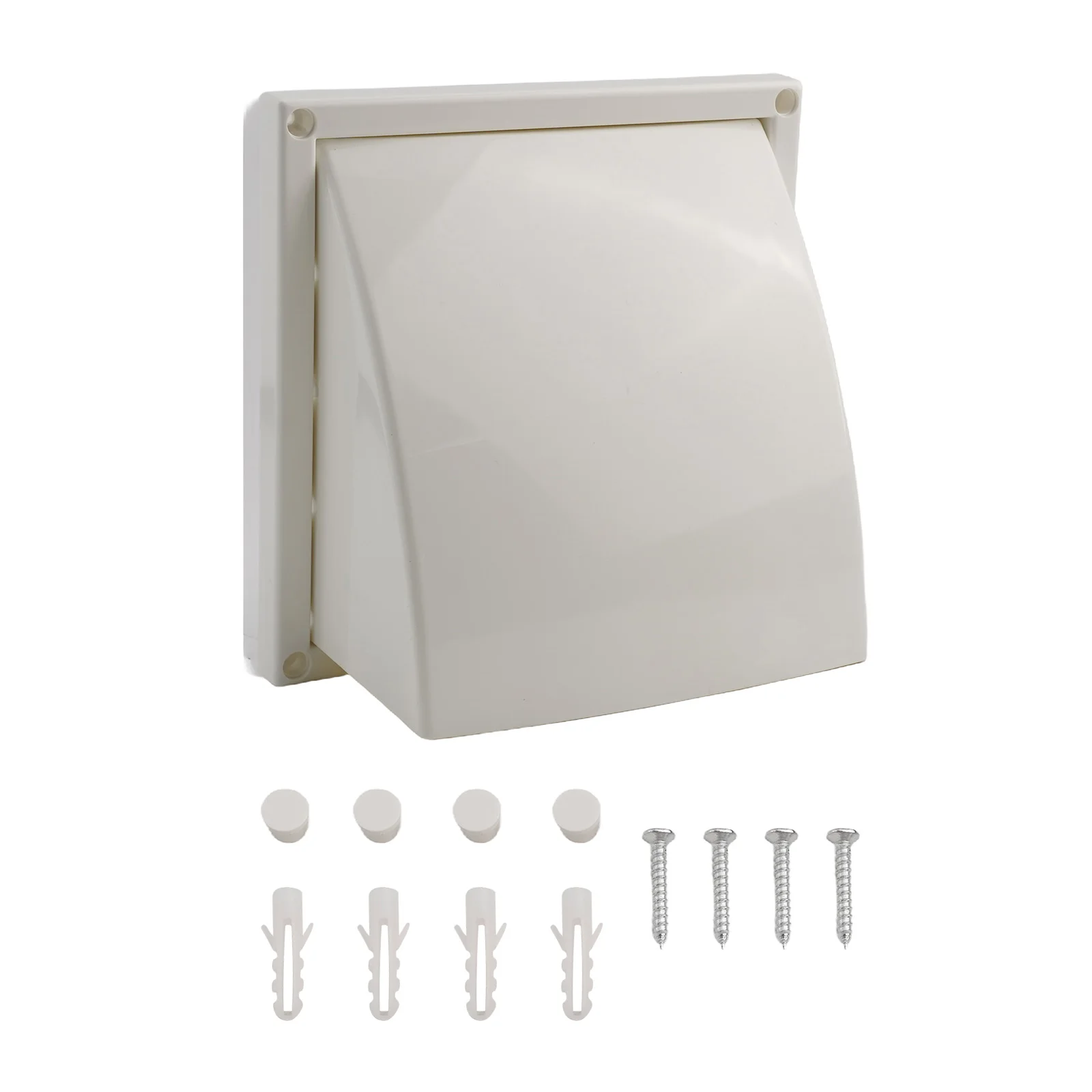 Campana extractora ABS, rejilla de ventilación de pared Exterior ABS, Control eficiente del flujo de aire, uso duradero para inodoros y cocinas