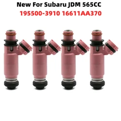 4pcs New For Subaru JDM 565CC Pink Fuel Injector Brand New 195500-3910 16611AA370 Replacement