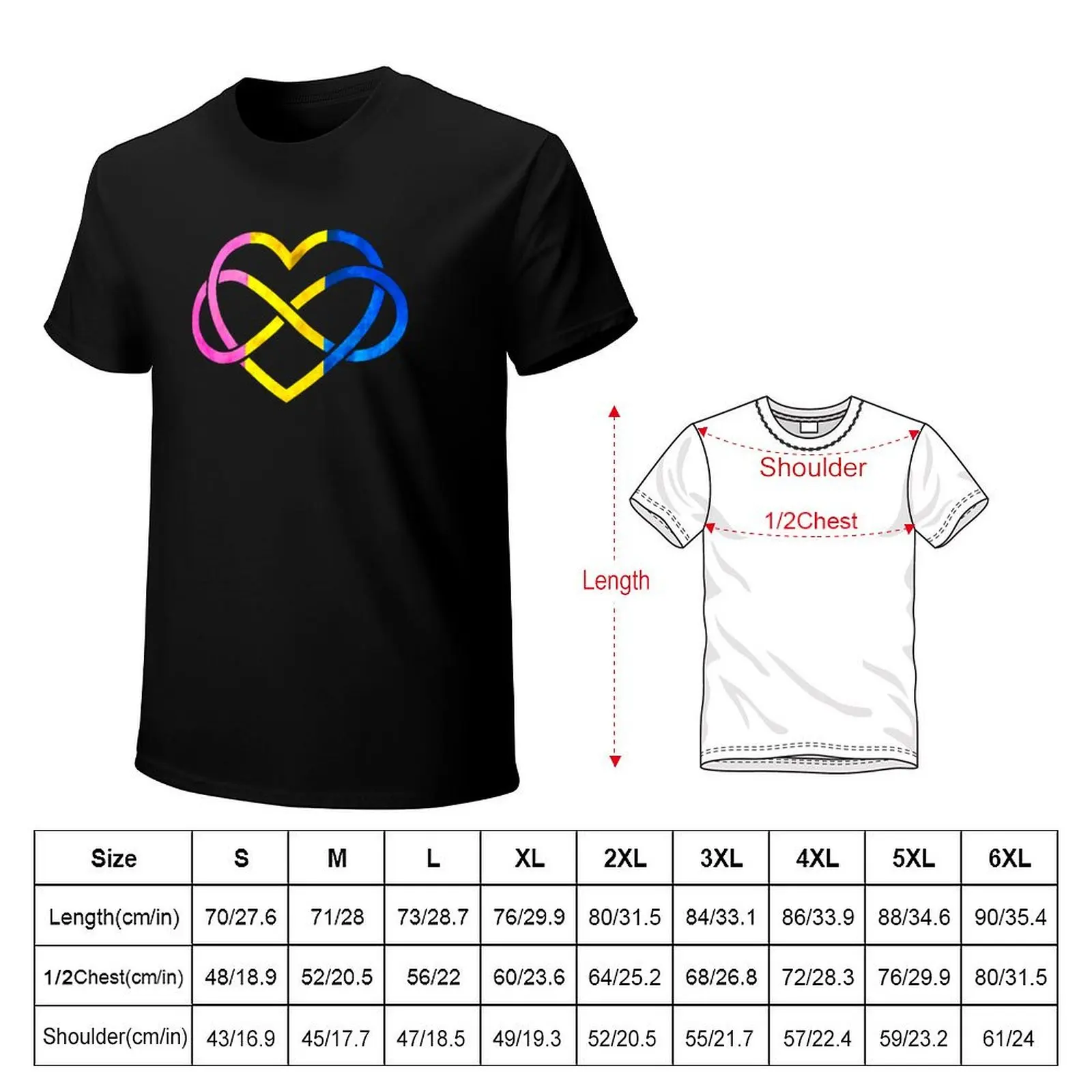 Polyamory Heart - Pansexual Pride T-Shirt animal prinfor boys custom t-shirts men t shirts