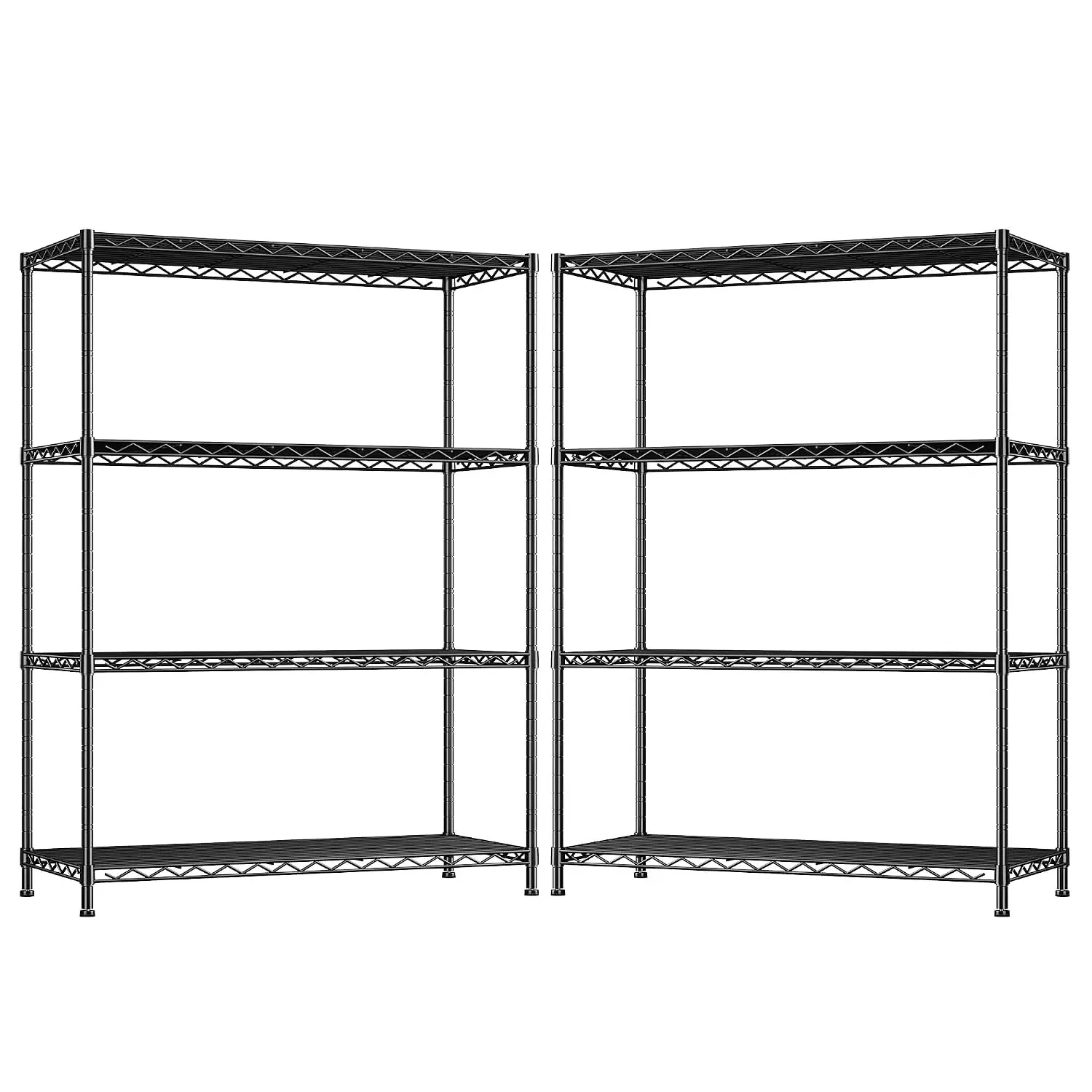 Heavy Duty 4-Tier 620LBS Adjustable Storage Rack, Metal Shelf Unit for Garage Warehouse Home, 36x18x72 Inch, Customized