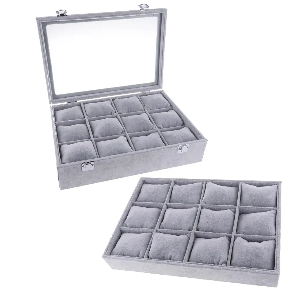 

12-подушечное отделение для ювелирных изделий, витрина-органайзер, коробка