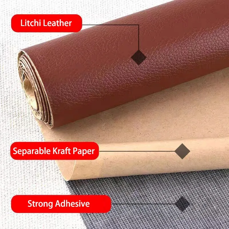 X cm Leder Reparatur Patch für Sofa selbst klebende Stick Reparatur Leder Pu Stoff Aufkleber Kunstleder Reparatur Patch