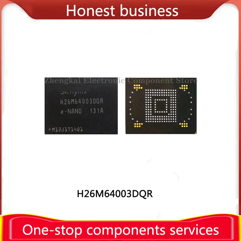 H26M64003DQR 32G 100% Quality BGA EMMC H26M64002DQR H26M64002BNR Chip Mobile Phone Hard Disk Memory 32GB