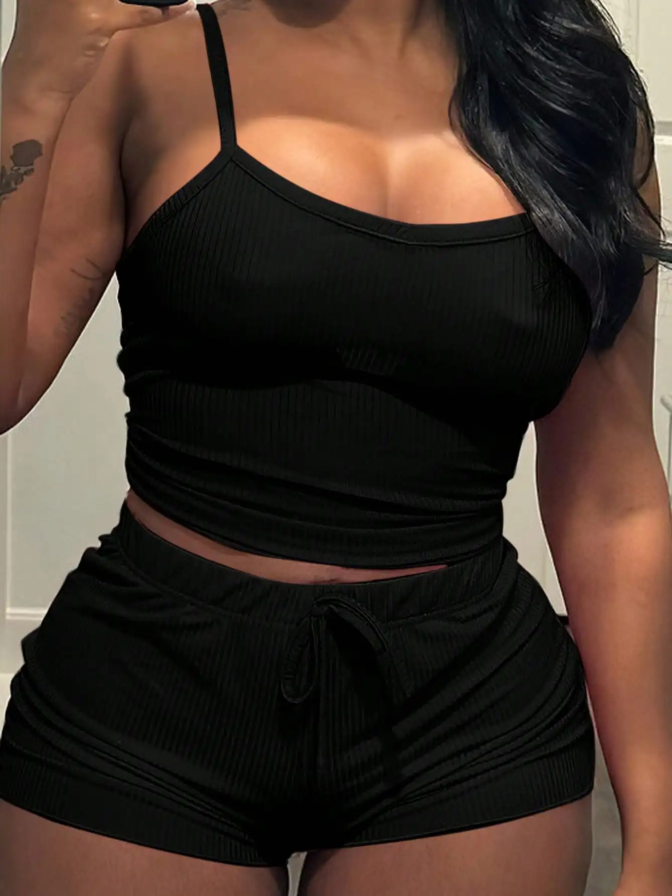 New style casual sporty women's vest and shorts set