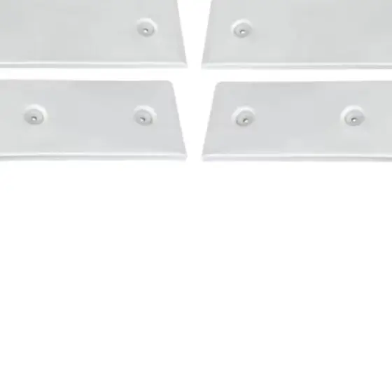 /3 /Inch /x 10 Inch ABS Boat Trailer Bunk Sliding Pads Black White Glide Cover For Marine Trailer Roller Replacement Accessories