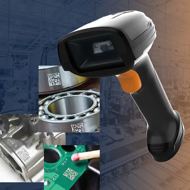 Stock China Factory Price Supermarket Handheld Wireless USB 2D Industrial Electronic Barcode Scanner