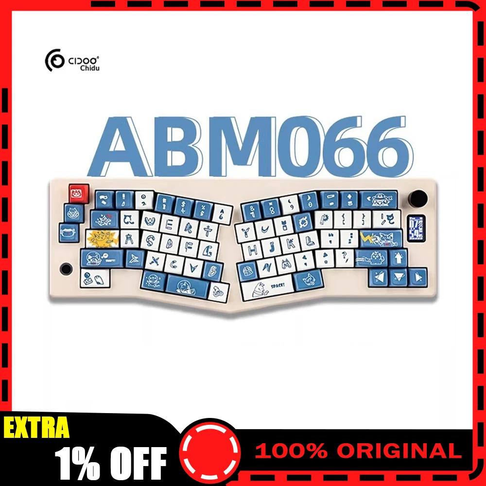 

CIDOO ABM066 Mechanical Keyboard Kit Small Color Screen Three Mod Low Delay Gaming Keyboard Gasket Hot Swap Pc Accessories Gifts