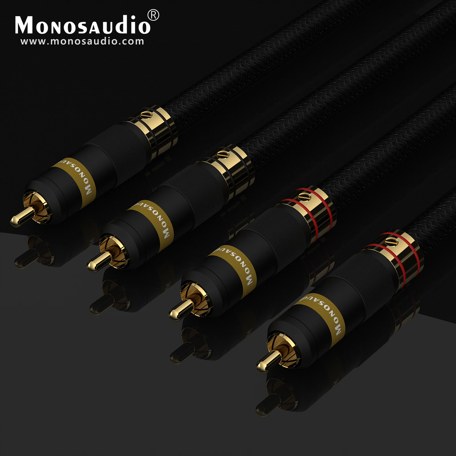 Monosaudio A202 5N Multiple OFC Copper Silver Plated RCA/XLR Signal Cable Audio Interconnect Cable RCA Extend Wire