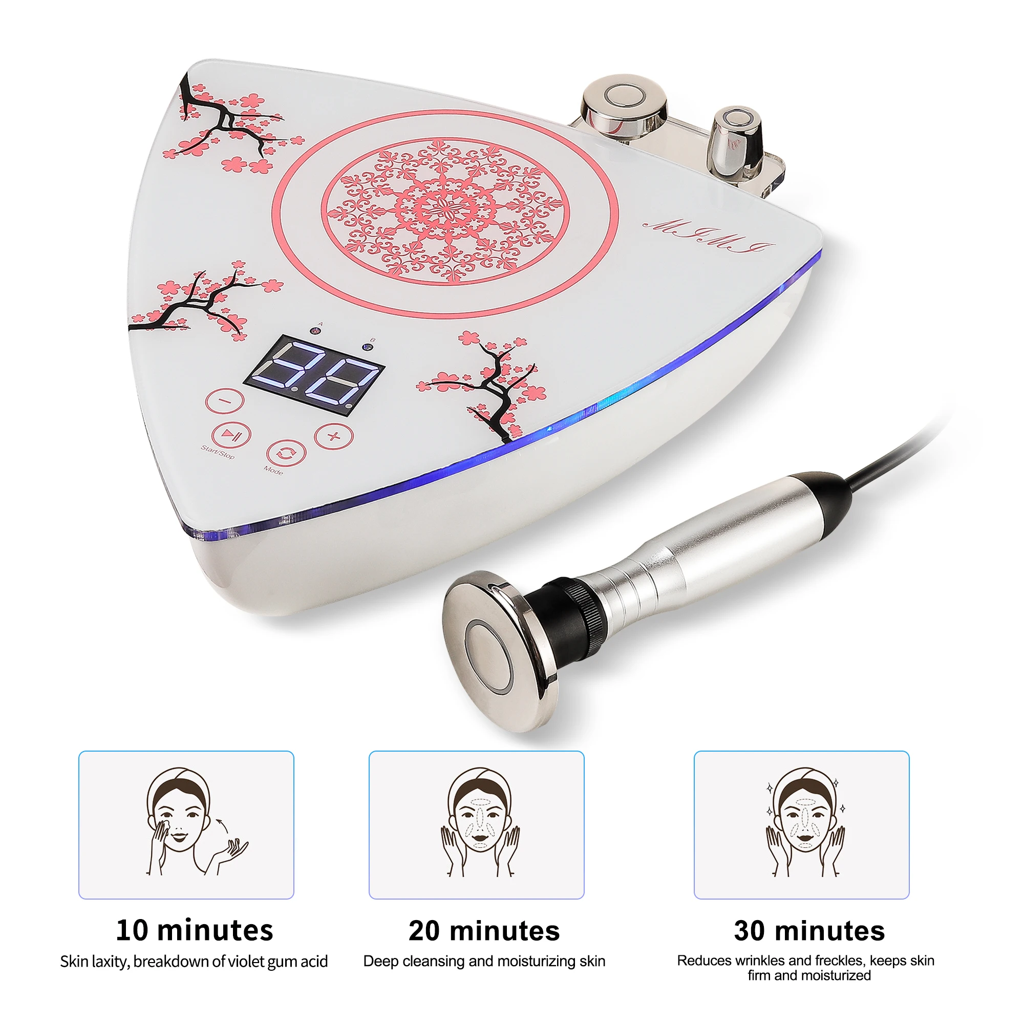 new 2 in 1 RF  Beauty Machine Eye Skin Care Tool Skin Rejuvenation Skin Tighten Face Lifting Body Face Massagern