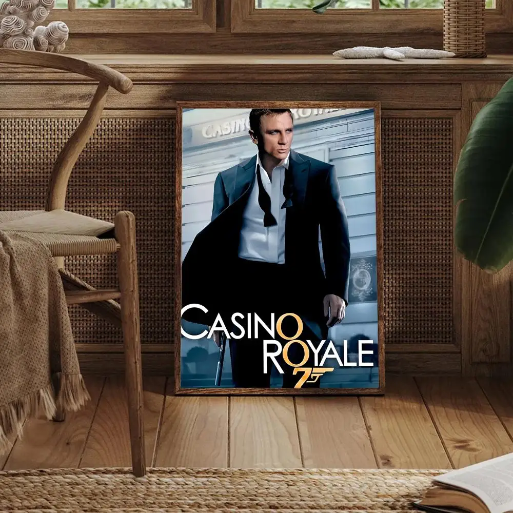 Casino Royale 2006 film schilderij kalligrafie canvas poster kunst aan de muur esthetische woondecoratie voor woonkamer