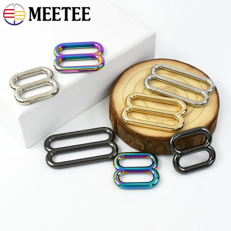 4/10/20 pz 20-38mm fibbia in metallo biancheria intima O D anello borsa cinturino Tri-Glide cursori chiusura fettuccia ganci per cintura accessori