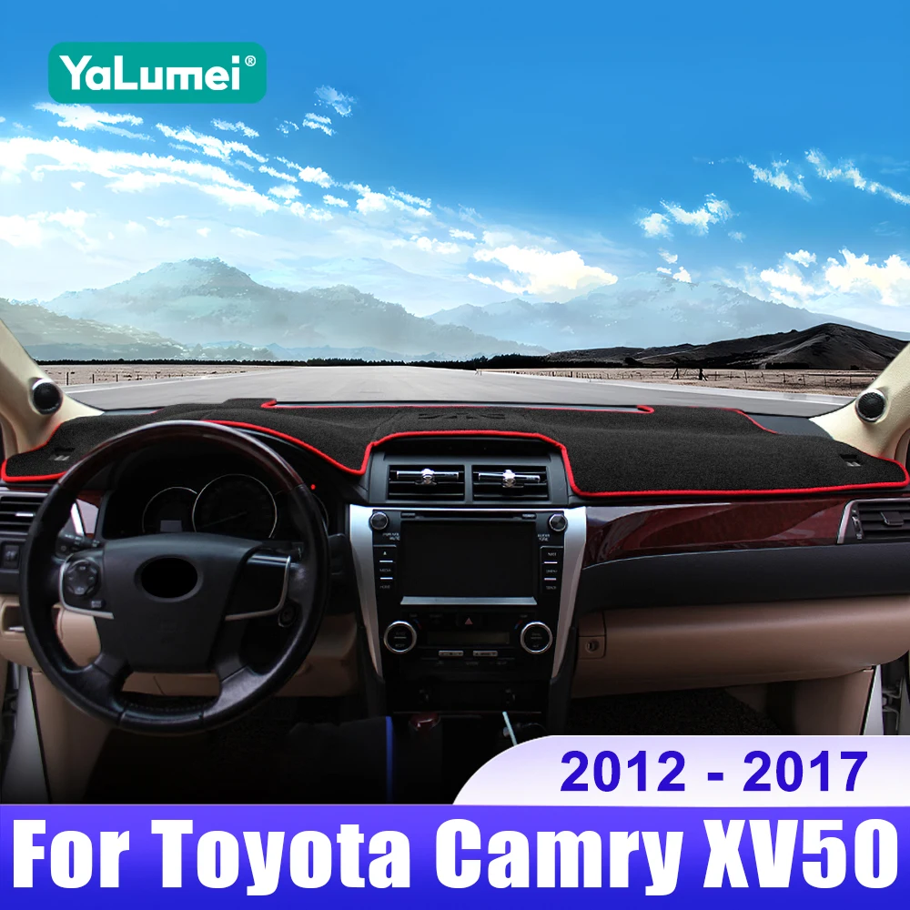 

Для Toyota Camry XV50 2012 2013 2014 2015 2016 2017 Camry 50 чехол для приборной панели автомобиля, коврик для приборной панели, солнцезащитный козырек, нескользящая накладка, аксессуары