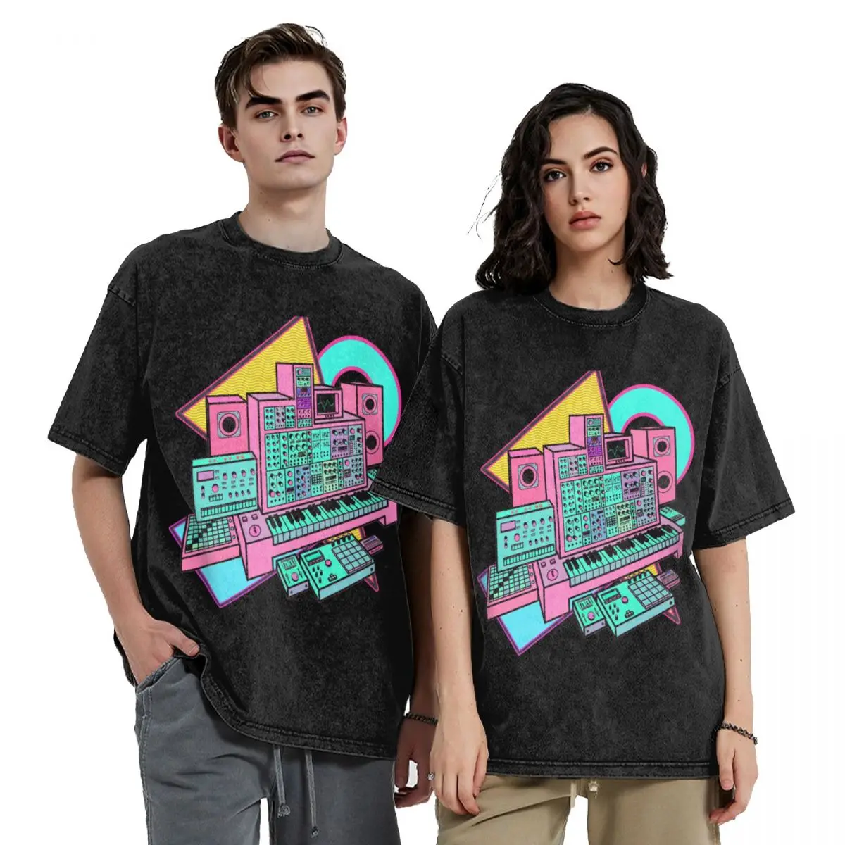 

Modular Synthesizer for Synthwave Music Producer T-Shirt plain football t shirt blanks mens shirts graphic tee