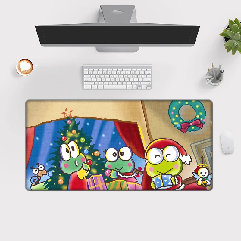 Large Mousepad XXL Cute Keroppi Pad Keyboard Gaming Accessories Mouse Mats Game Office Computer Desk Mat  placemats for table