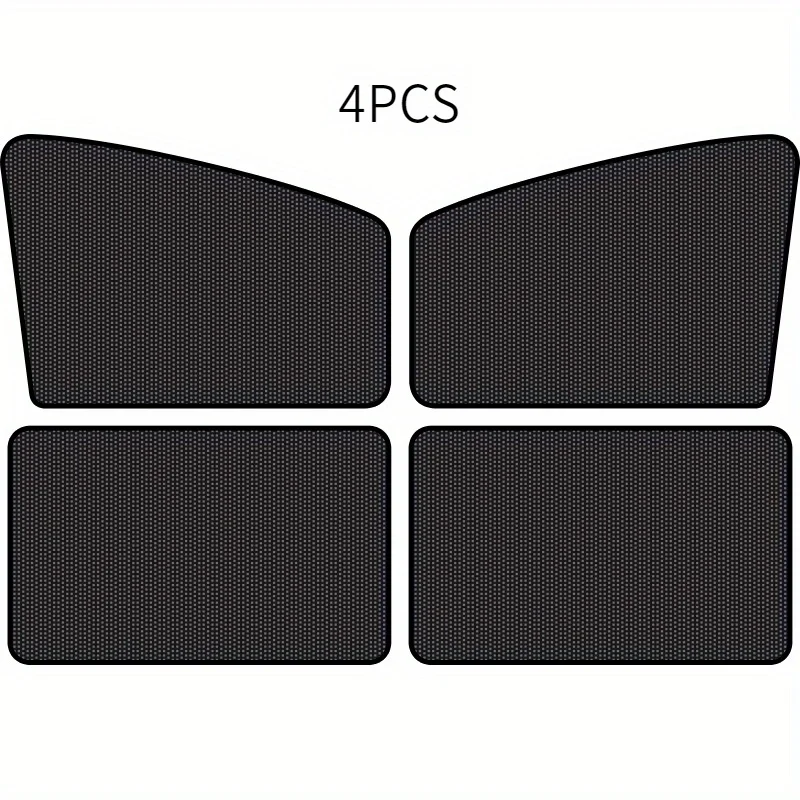 4PCS Mesh Car Side Window Shades with Magnets,Block UV Protection Cars Privacy Shades,Privacy Curtains for Napping Mosquito