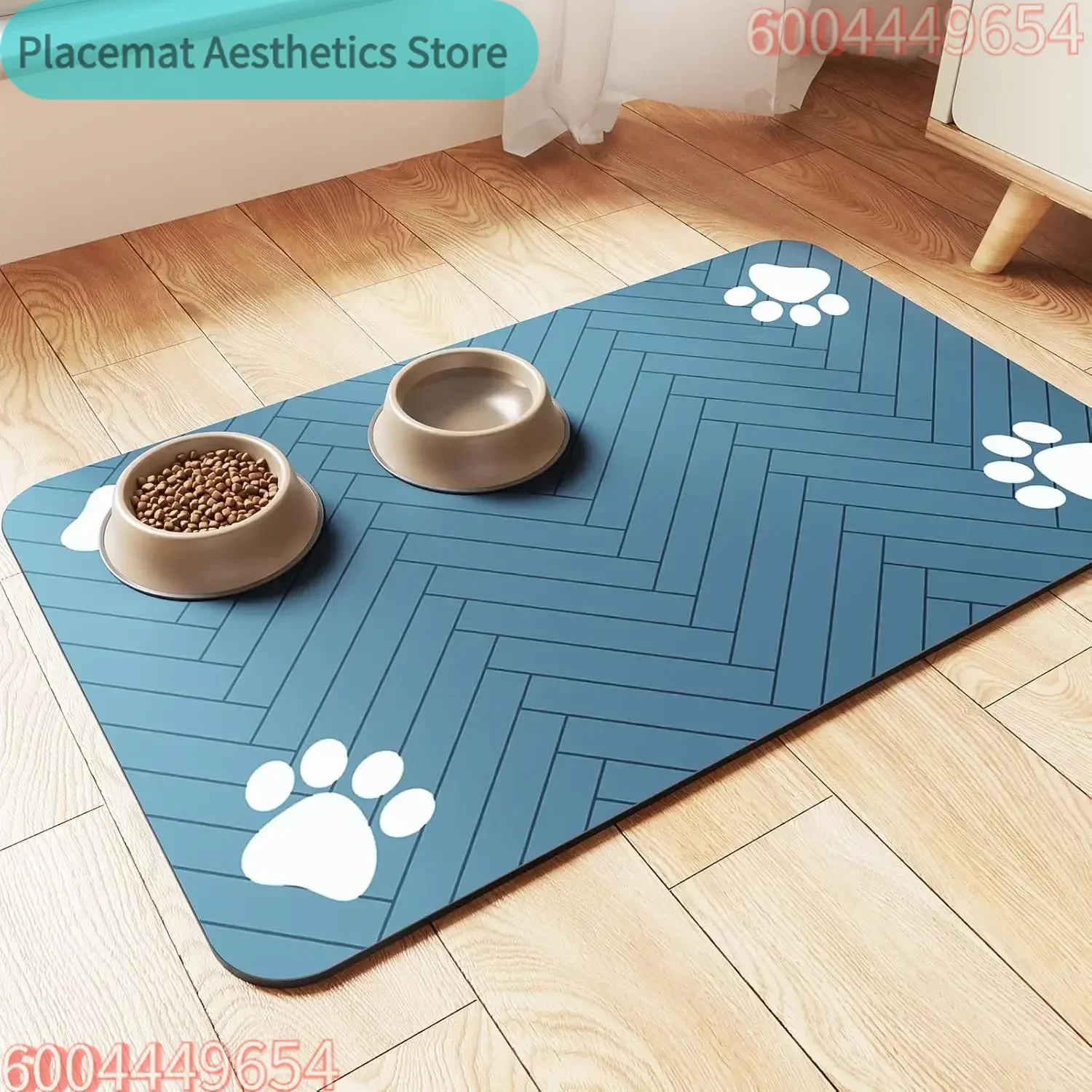 Pet Placemat Dog Food Bowl Mat Drinking Feeding Placemat For Dog Cat Quick Dry Mat Waterproof Pet Bowl Pad Feeder Mats