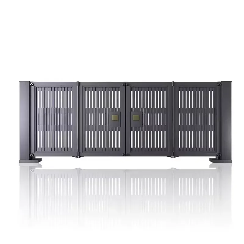 Home Automatic Retractable Main Entrance Track Motor Entrance Security Fence Sliding Gate Design