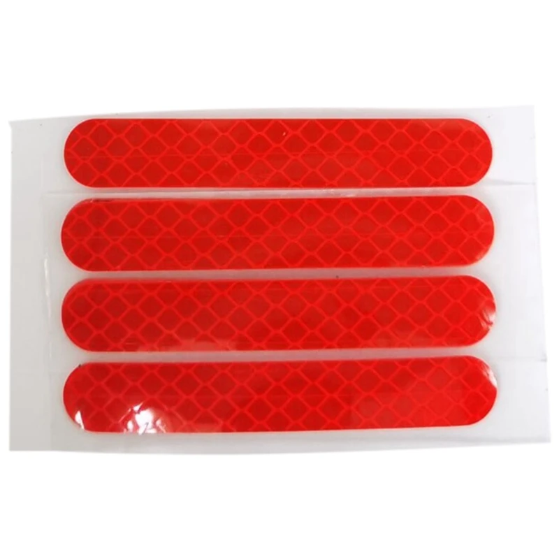 8 Pcs Front Rear Wheel Cover Protective Shell Reflective Sticker For Ninebot Max G30, 4 Pcs Red & 4Pcs Yellow