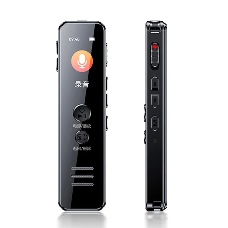 V62 Digital Voice Activated Recorder Long Distance Audio Recording Dictaphone MP3 Player Noise Reduction WAV Record