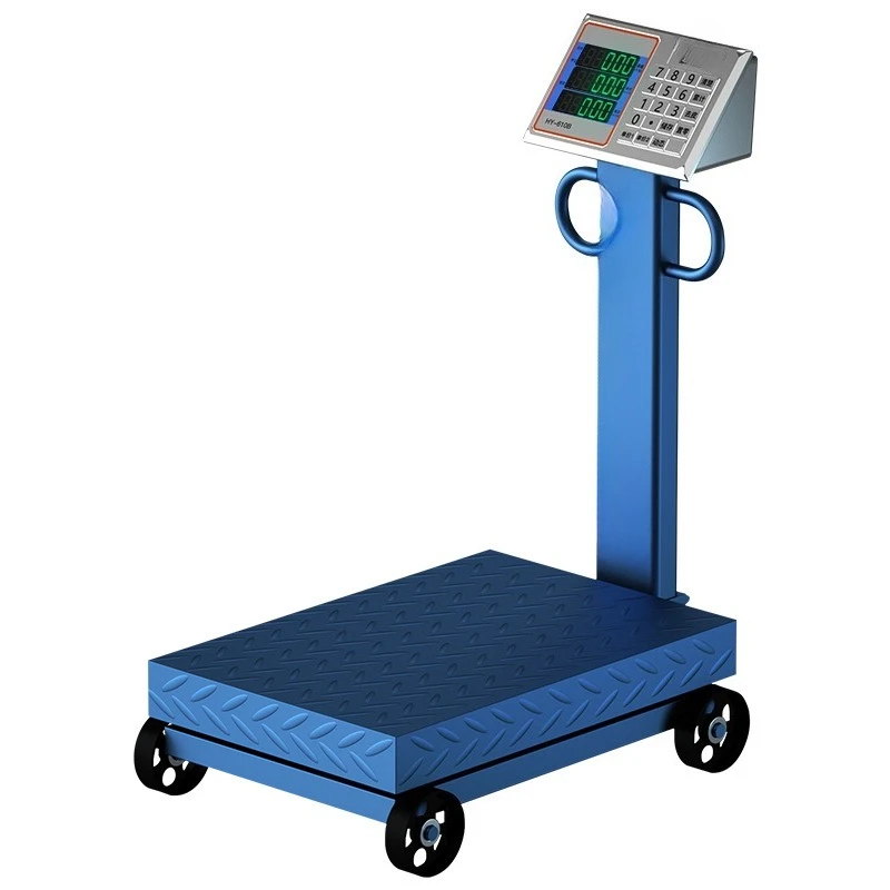

100kg-1 ton hand-pushed high-precision precision weighing with wheels, small industrial electronic scale