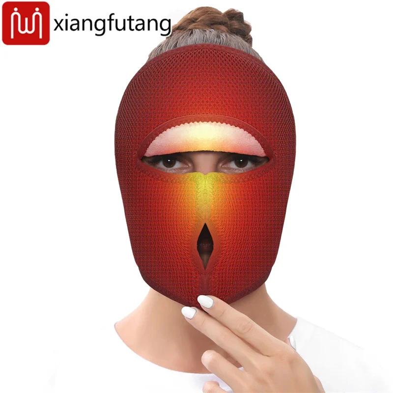 

Air Layer Heated Face Mask Relieves facial frostbite stiffness numbness aids facial paralysis recovery boosts blood circulation