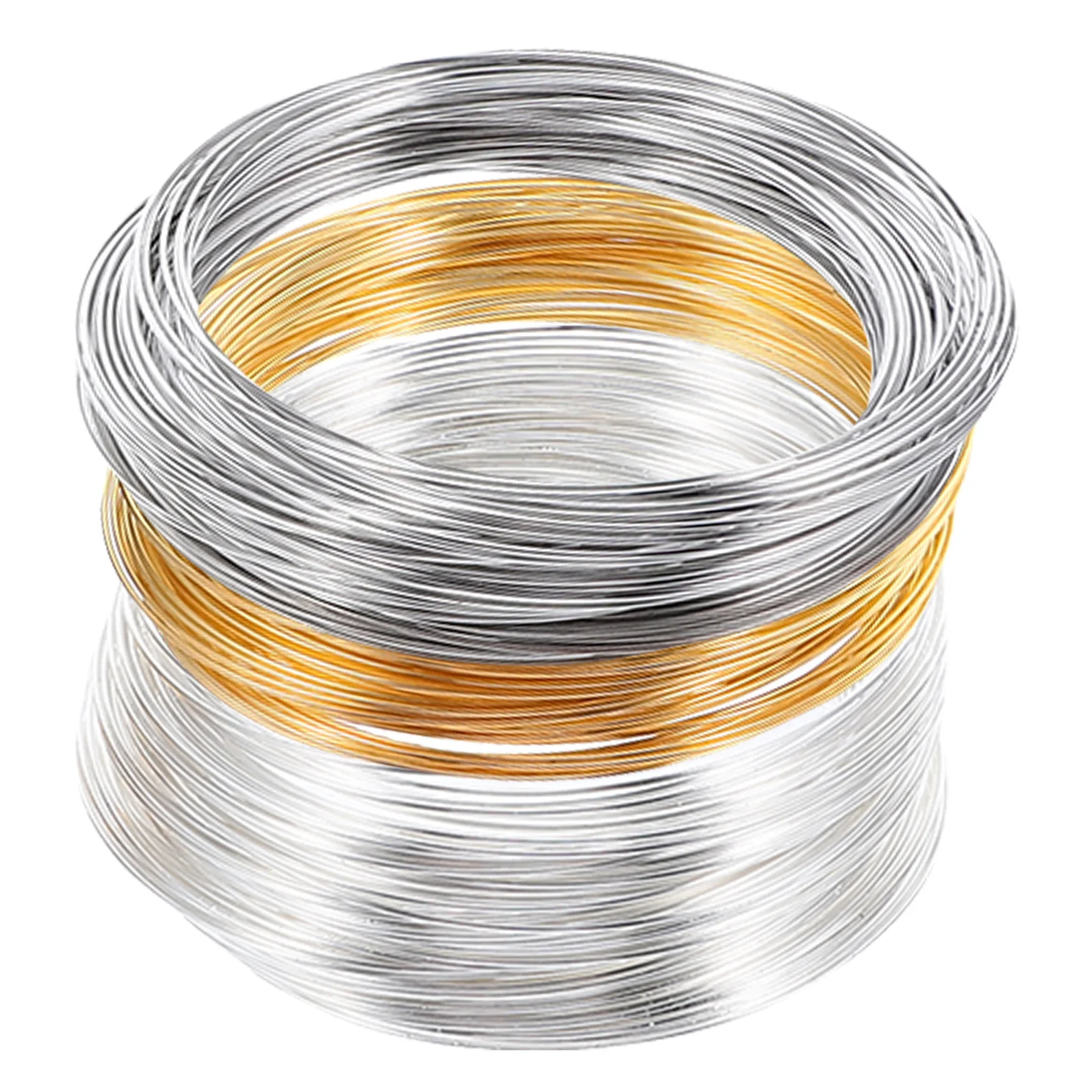 DIY Jewelry Making 3 Rolls Memory Wire Cuttable Flexible Metal Wire for Bracelets Necklaces Earrings Beading Supplies