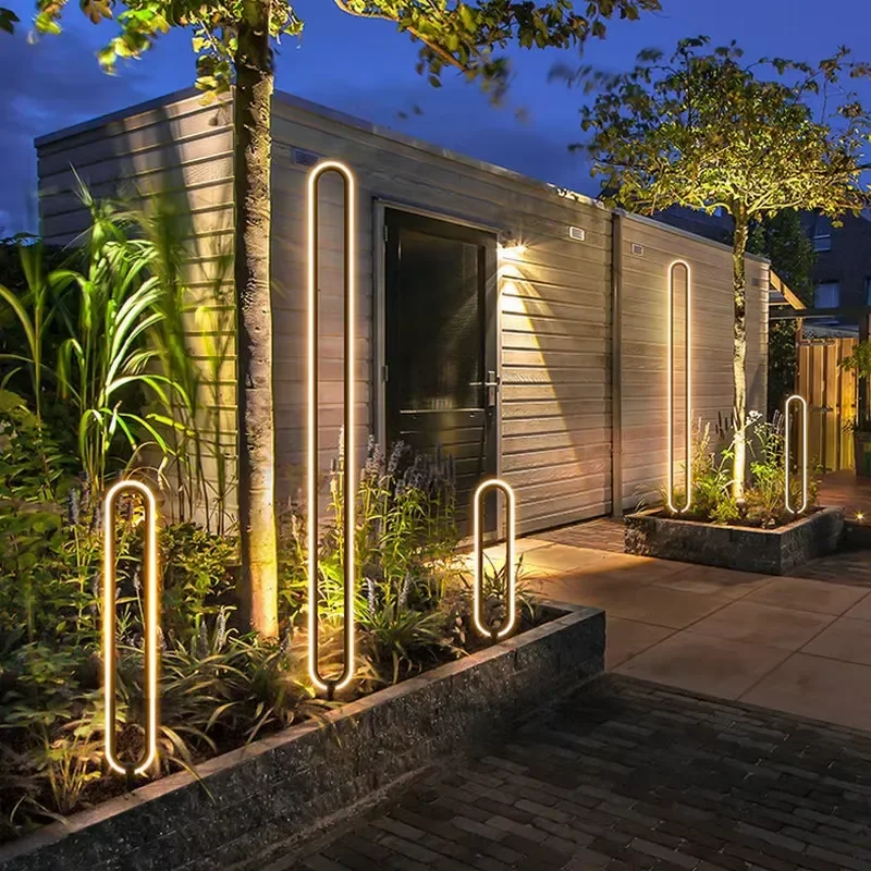 【CHIMU HOME】IP65 Waterproof Aluminum LED Bollard Light Modern Outdoor Garden Lawn Landscape Yard Lamp