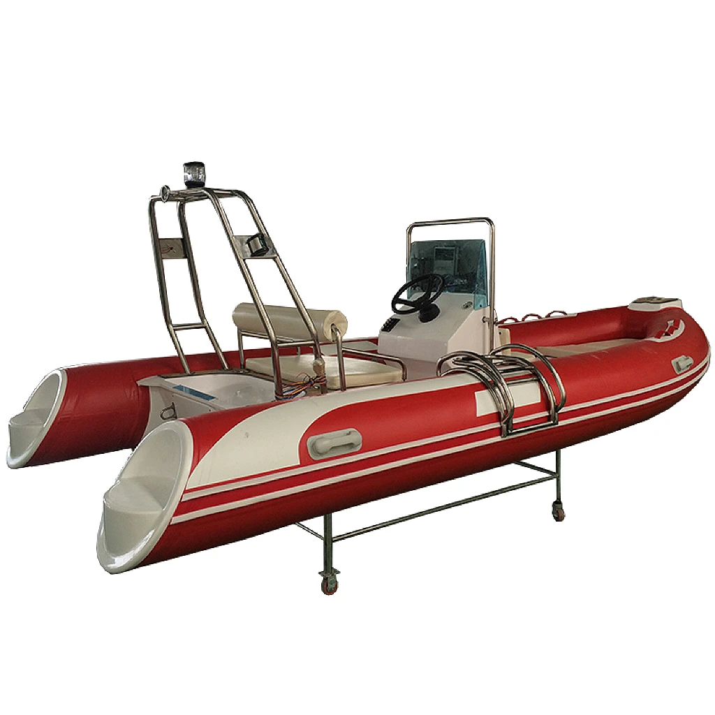 4.8m Rib 480 Hypalon Fiberglass Rigid Inflatable Boat China Rib Boats For Sale For Rowing