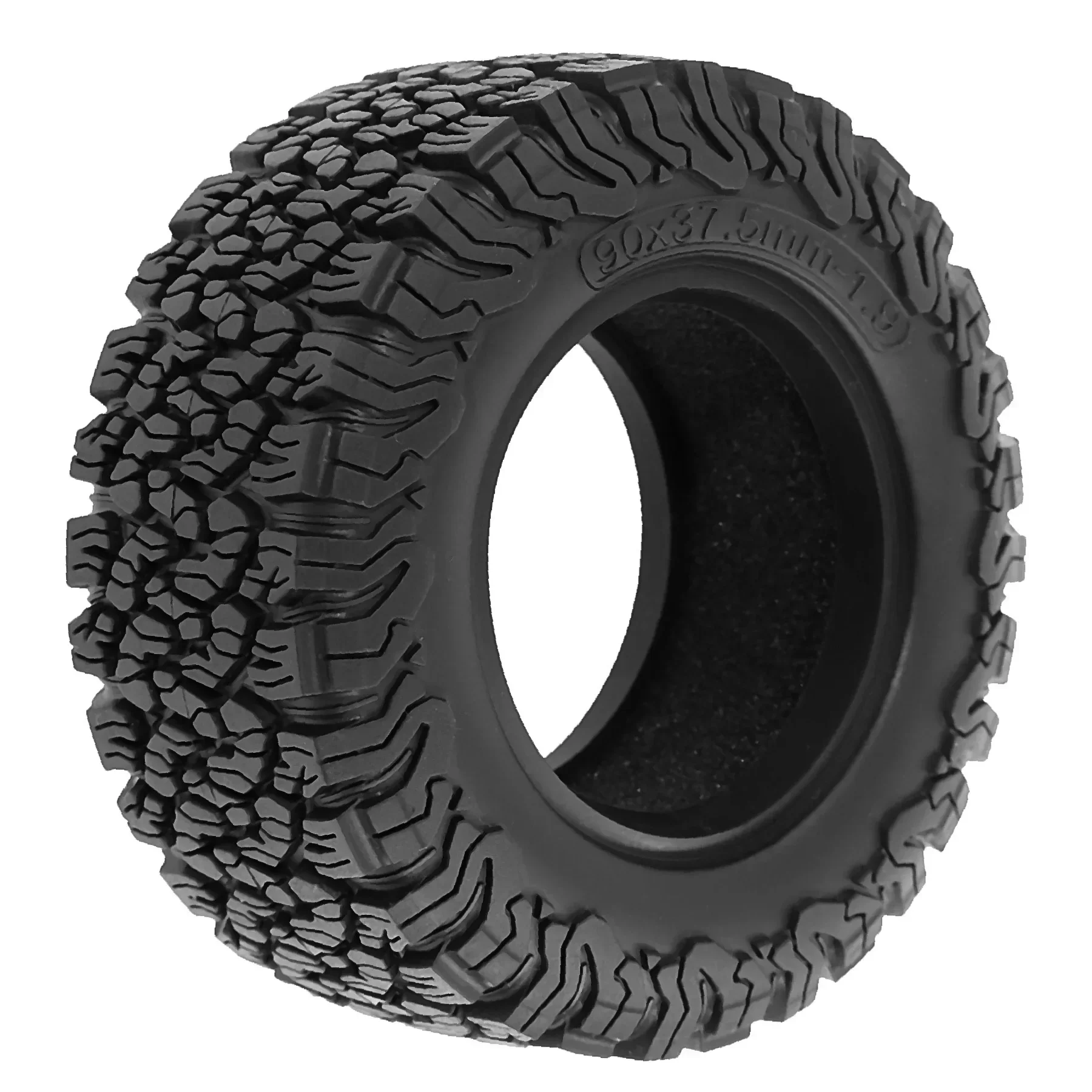 4 Stuks 1.9 Inch 90*37 Mm Beadlock Rubber Wiel Banden Voor Rc Crawler Auto Axiale SCX10 Model upgrade Onderdelen